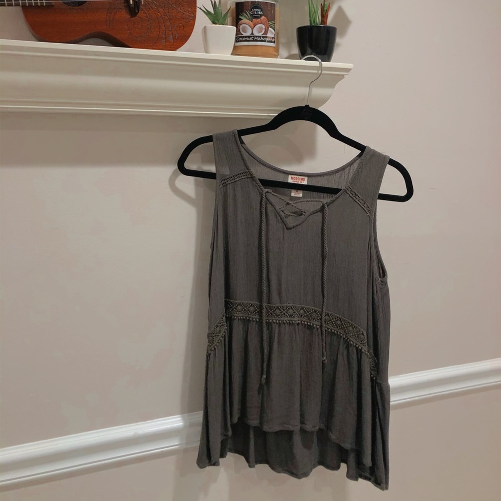 Army green loose tank
